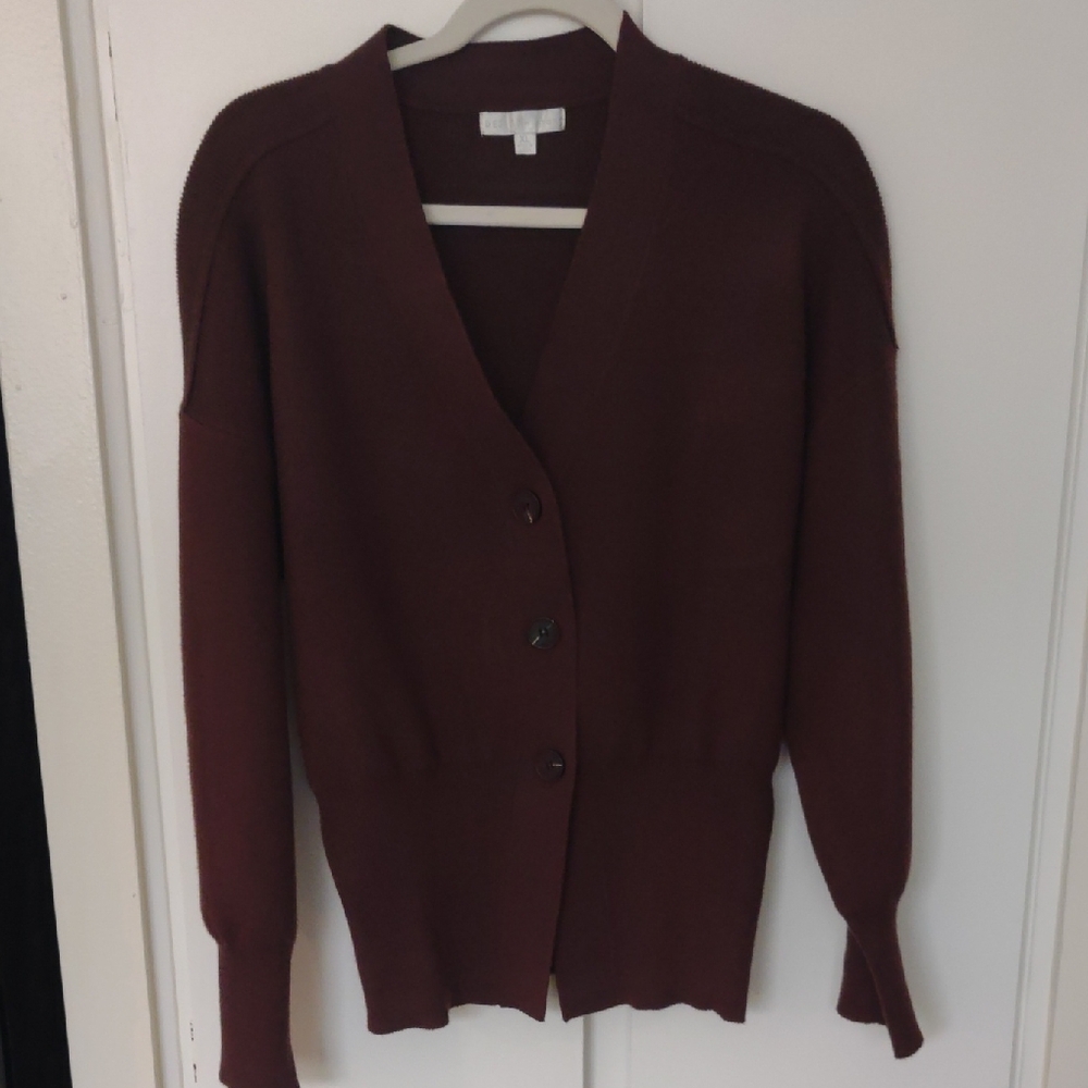 Design History Deep Brown Cardigan Sweater